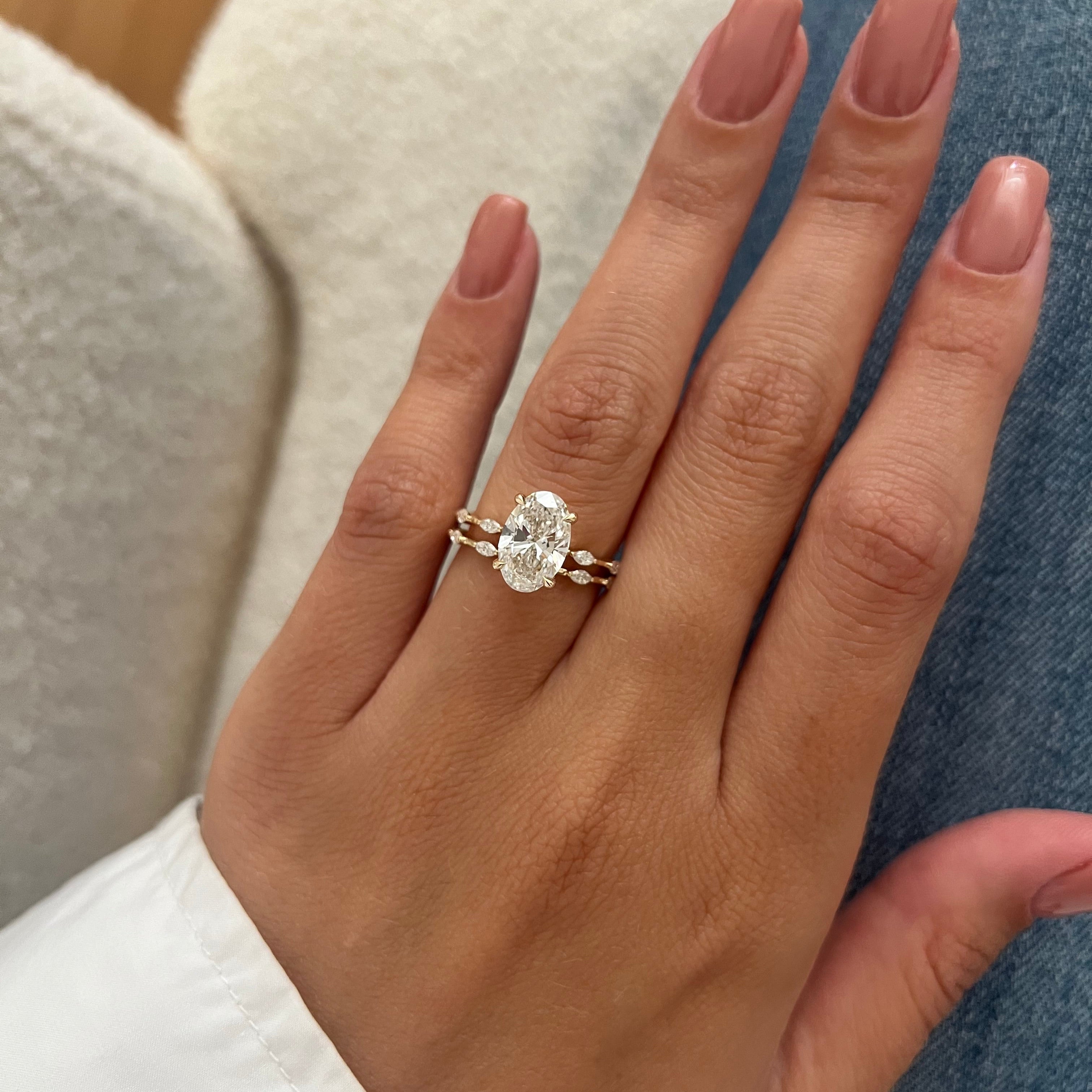 [C_SIZE] [C_Shape] [Style] Lab Grown Diamond Bridal Ring Set