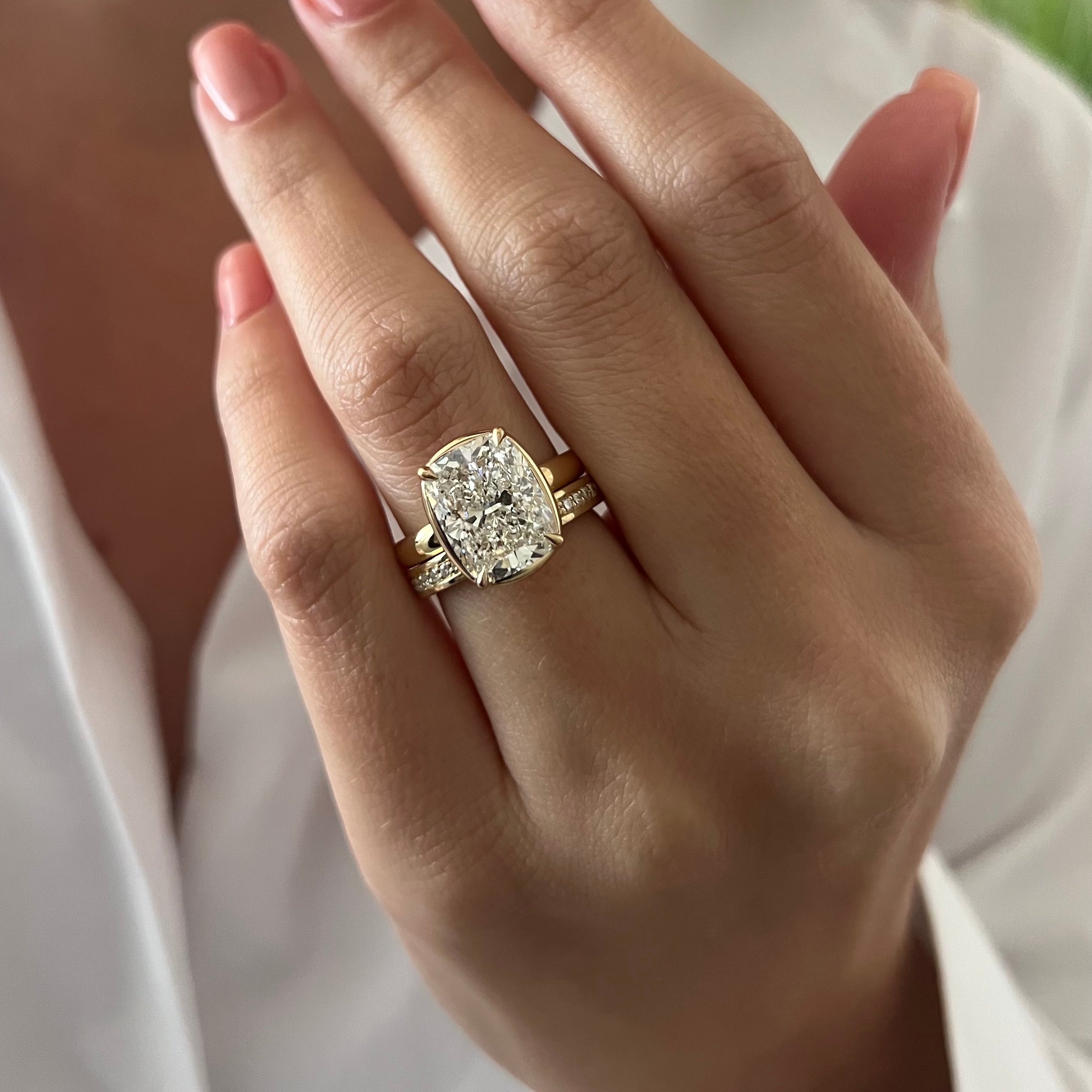 [C_SIZE] [C_Shape] [Style] Lab Grown Diamond Bridal Ring Set