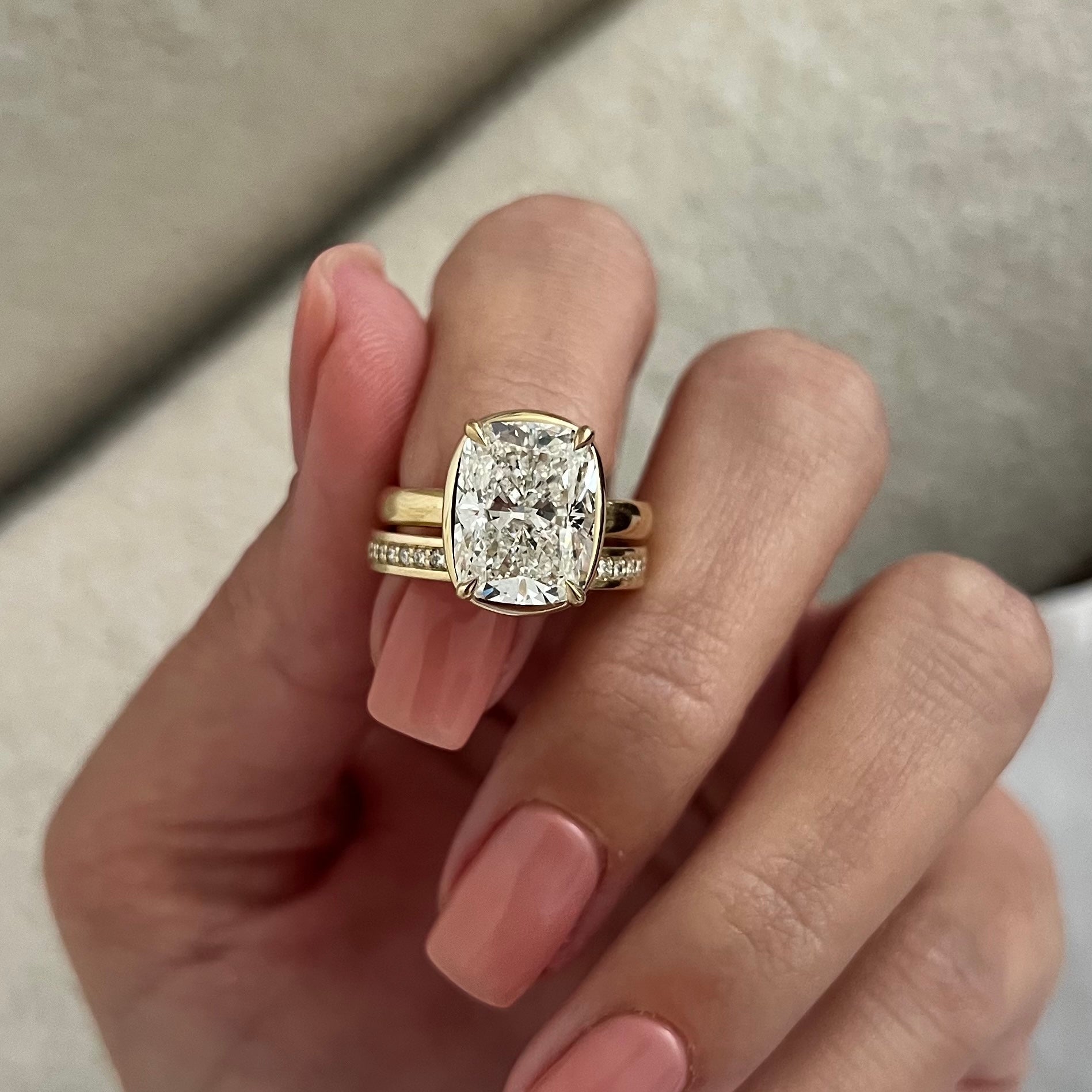 [C_SIZE] [C_Shape] [Style] Lab Grown Diamond Bridal Ring Set