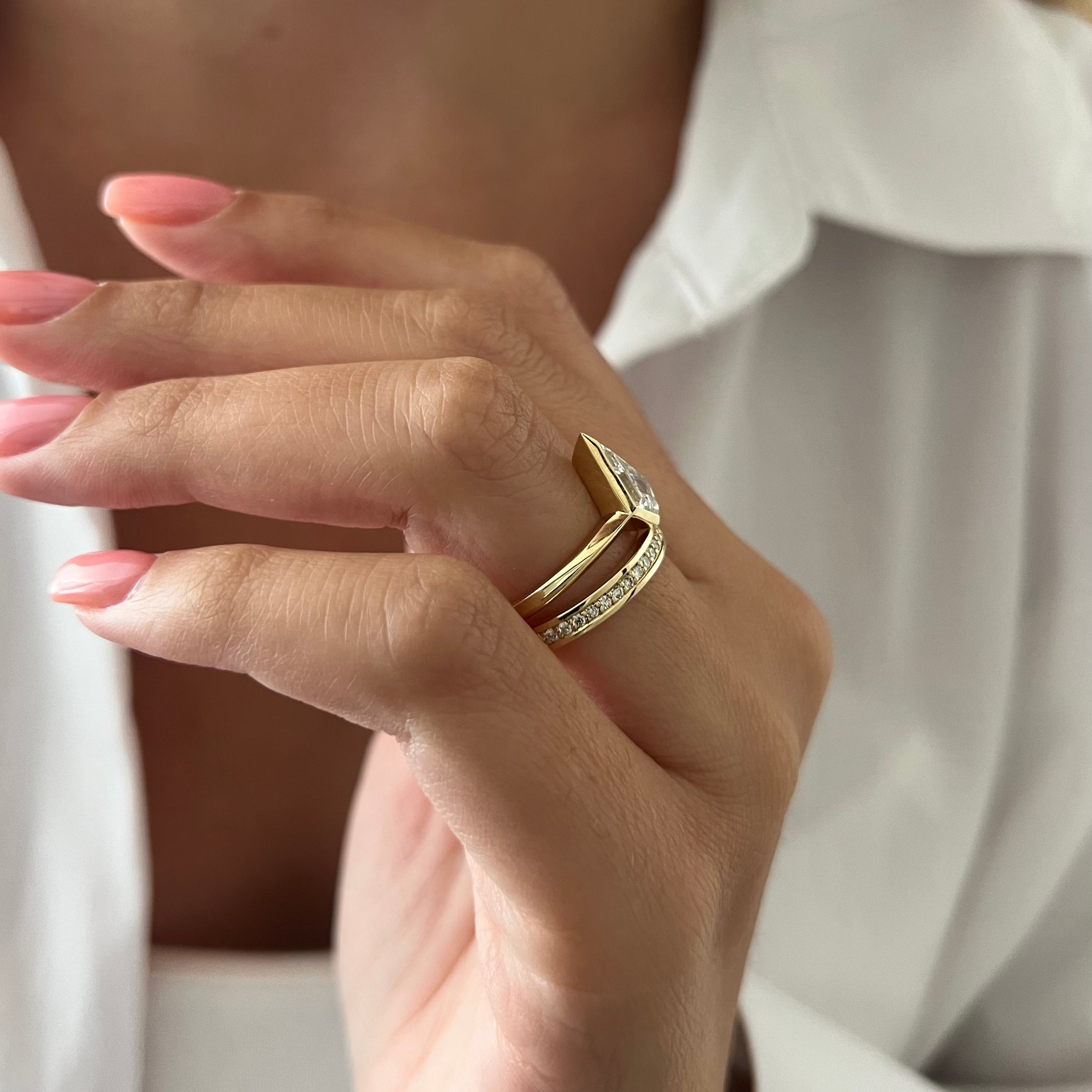 [C_SIZE] [C_Shape] [Style] Lab Grown Diamond Bridal Ring Set