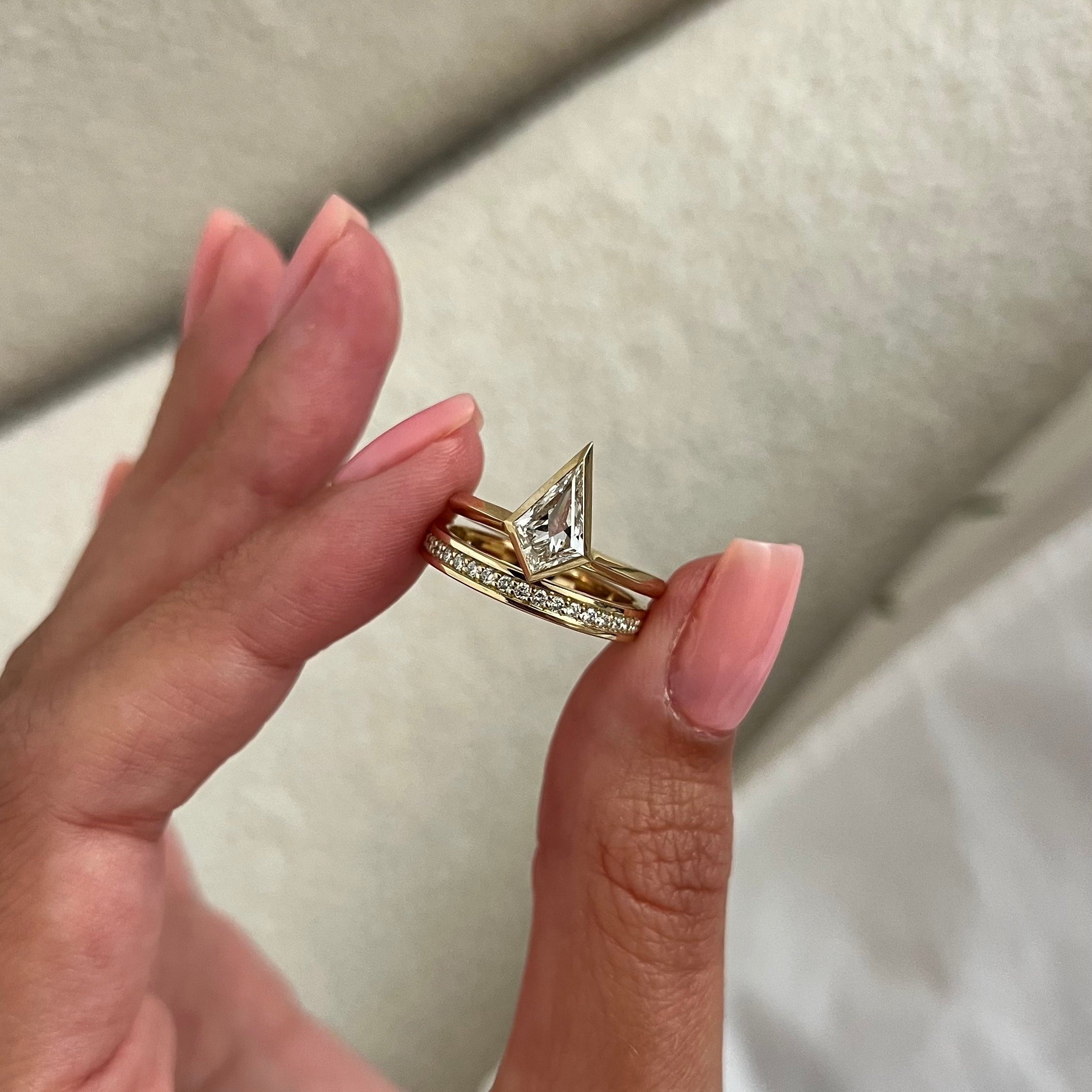 [C_SIZE] [C_Shape] [Style] Lab Grown Diamond Bridal Ring Set