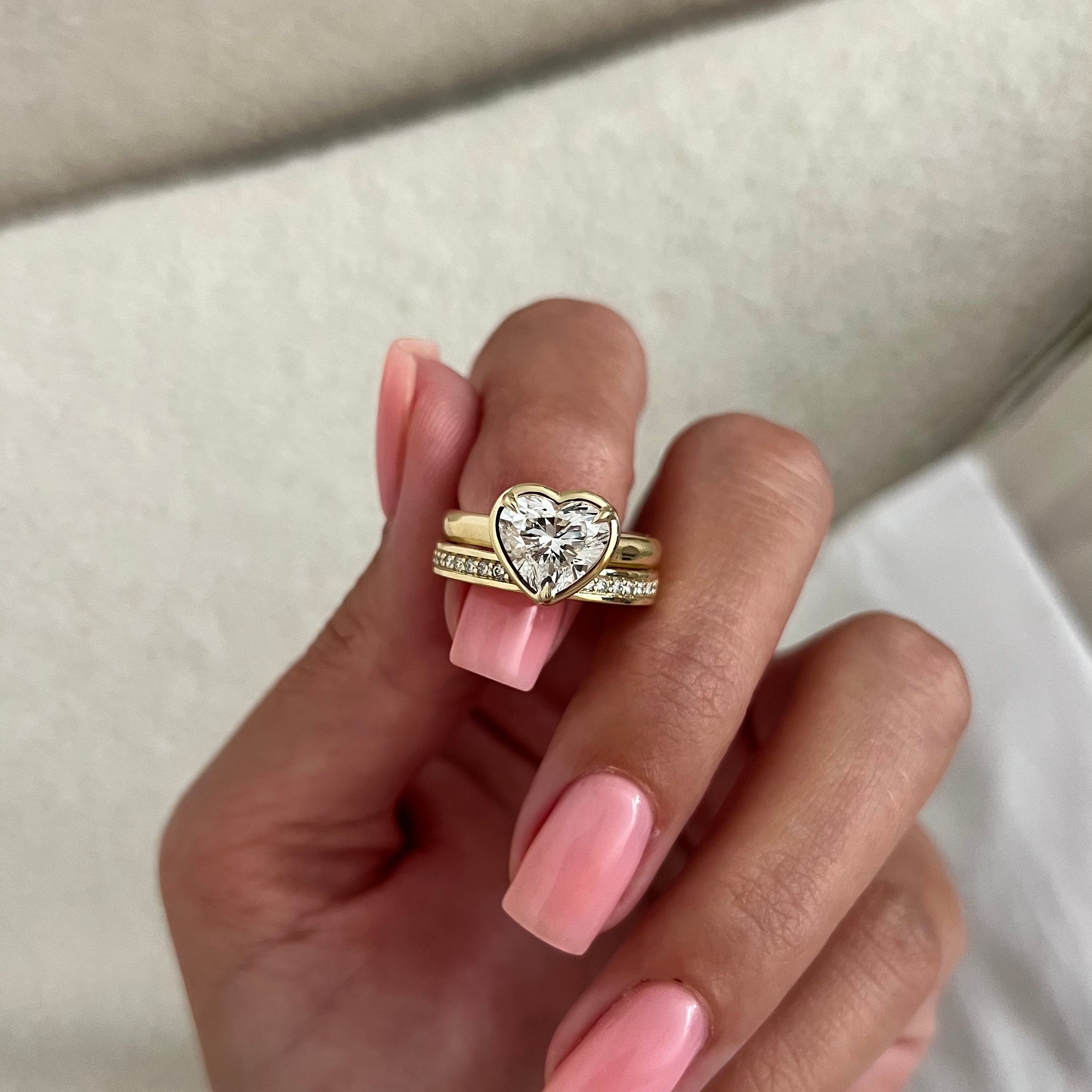 [C_SIZE] [C_Shape] [Style] Lab Grown Diamond Bridal Ring Set