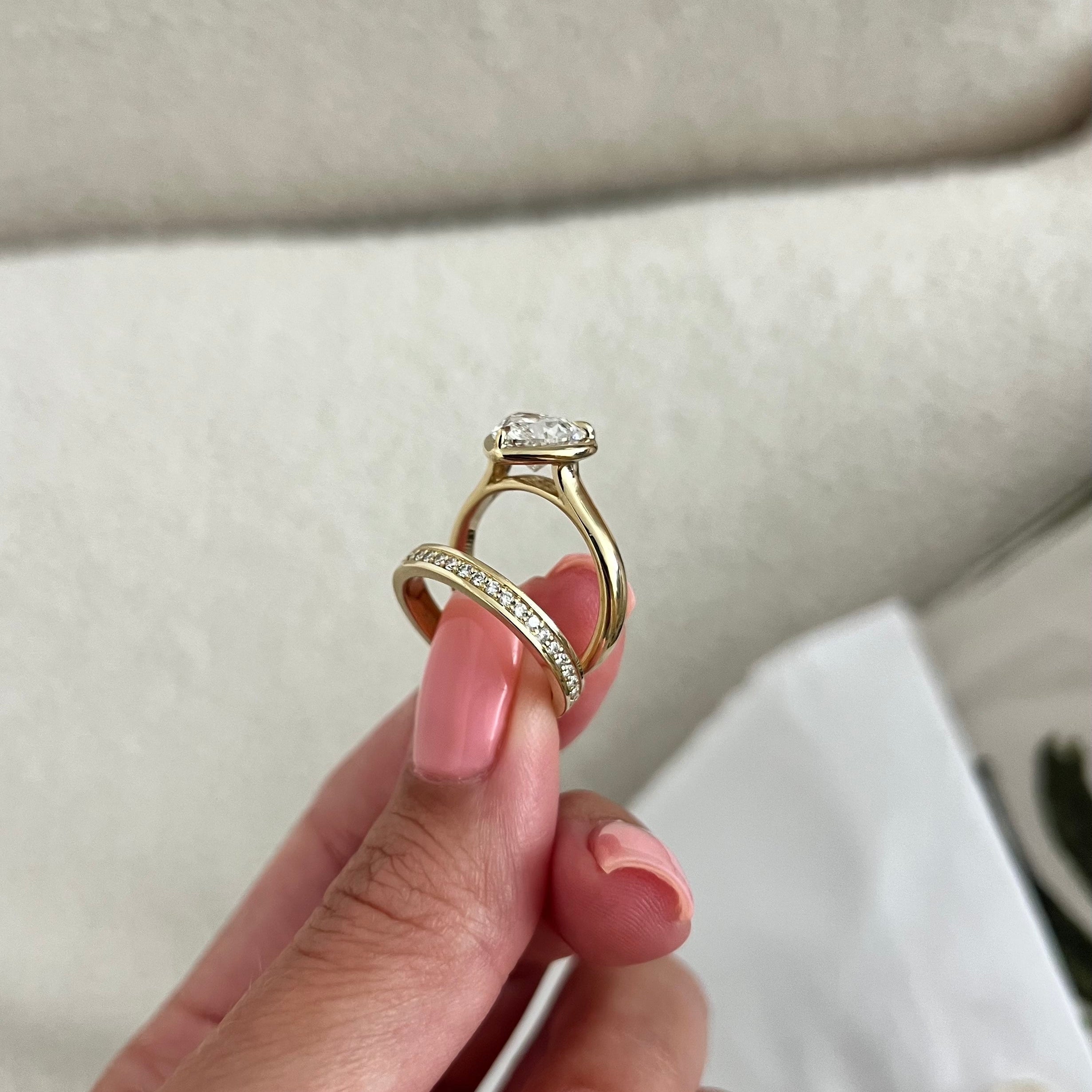 [C_SIZE] [C_Shape] [Style] Lab Grown Diamond Bridal Ring Set
