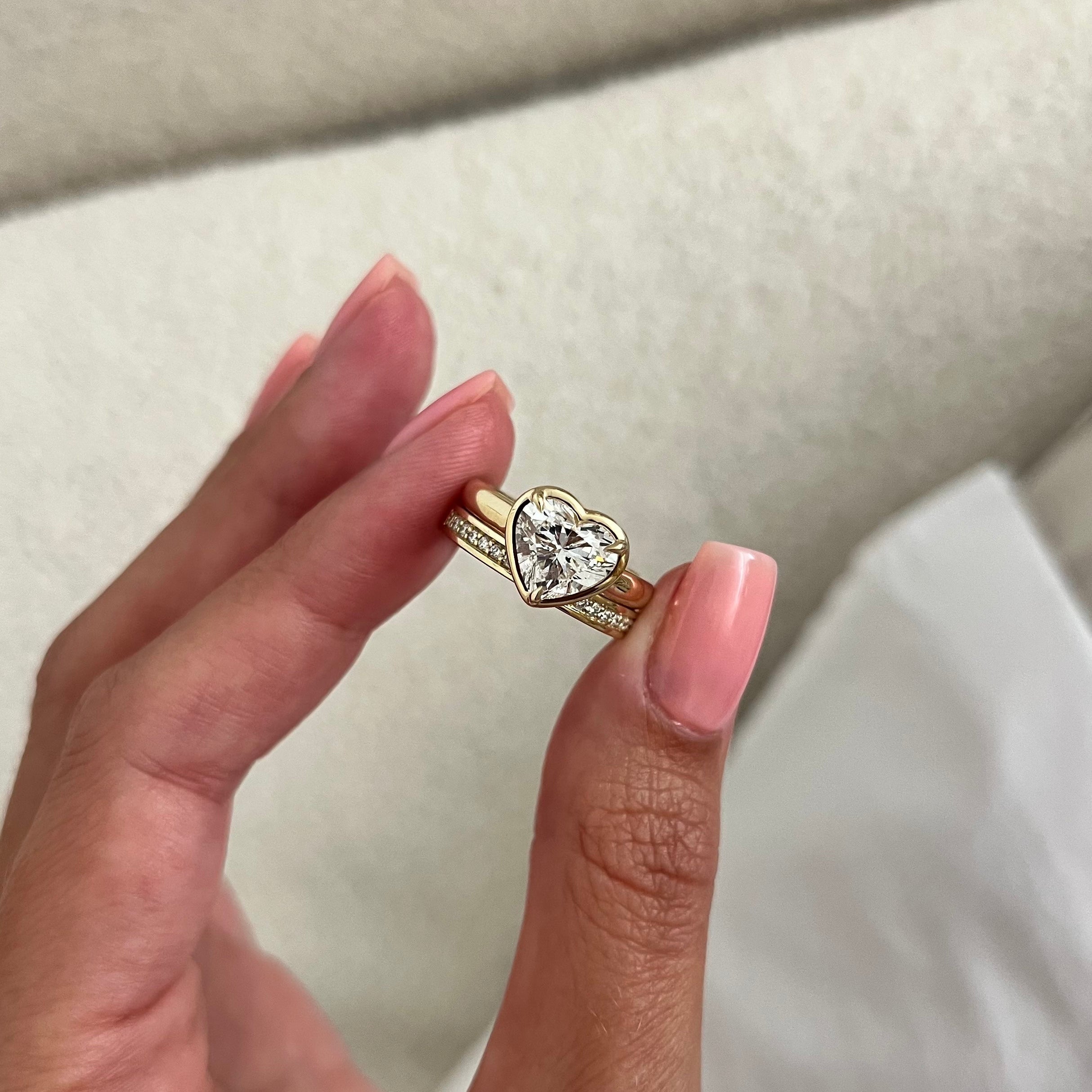 [C_SIZE] [C_Shape] [Style] Lab Grown Diamond Bridal Ring Set