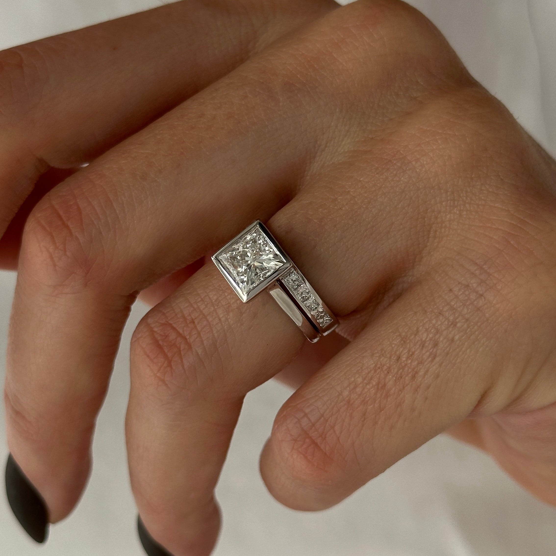 [C_SIZE] [C_Shape] [Style] Lab Grown Diamond Bridal Ring Set