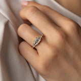 Emerald Lab Grown Diamond Cluster Engagement Ring
