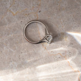Radiant  Lab Grown Diamond Unique Style Engagement Ring