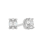 0.50 CT-2.0 CT Oval Solitaire Lab Grown Diamond Earrings