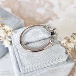 Oval Cluster Lab Grown Diamond Engagement Ring