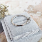 0.40 CT Oval Three Stones Lab Grown Diamond Engagement Ring