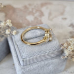 1.50 CT Oval Three Stones Lab Grown Diamond Engagement Ring