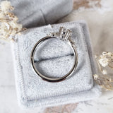 Oval Cluster Lab Grown Diamond Engagement Ring