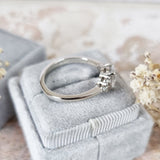 Oval Cluster Lab Grown Diamond Engagement Ring