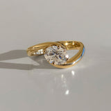 1.0 - 2.0 CT Oval Cut Lab Grown Diamond Solitaire Engagement Ring