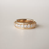 2.20 TCW Round Channel Setting Moissanite Wedding Band