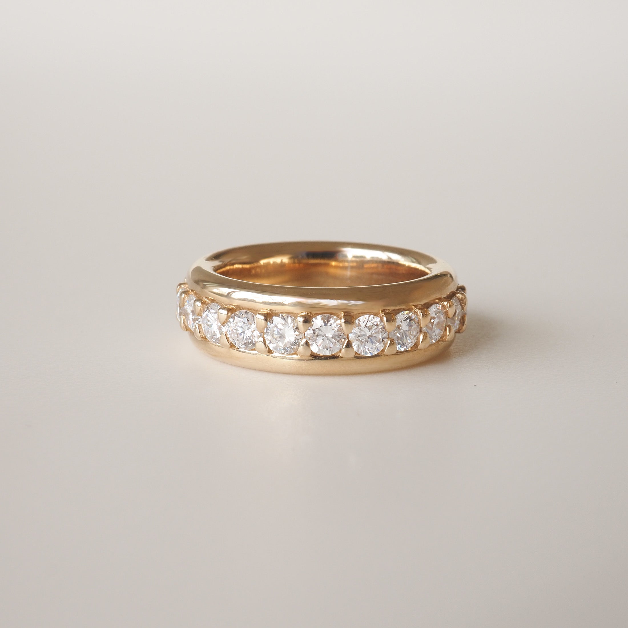 2.20 TCW Round Channel Setting Moissanite Wedding Band