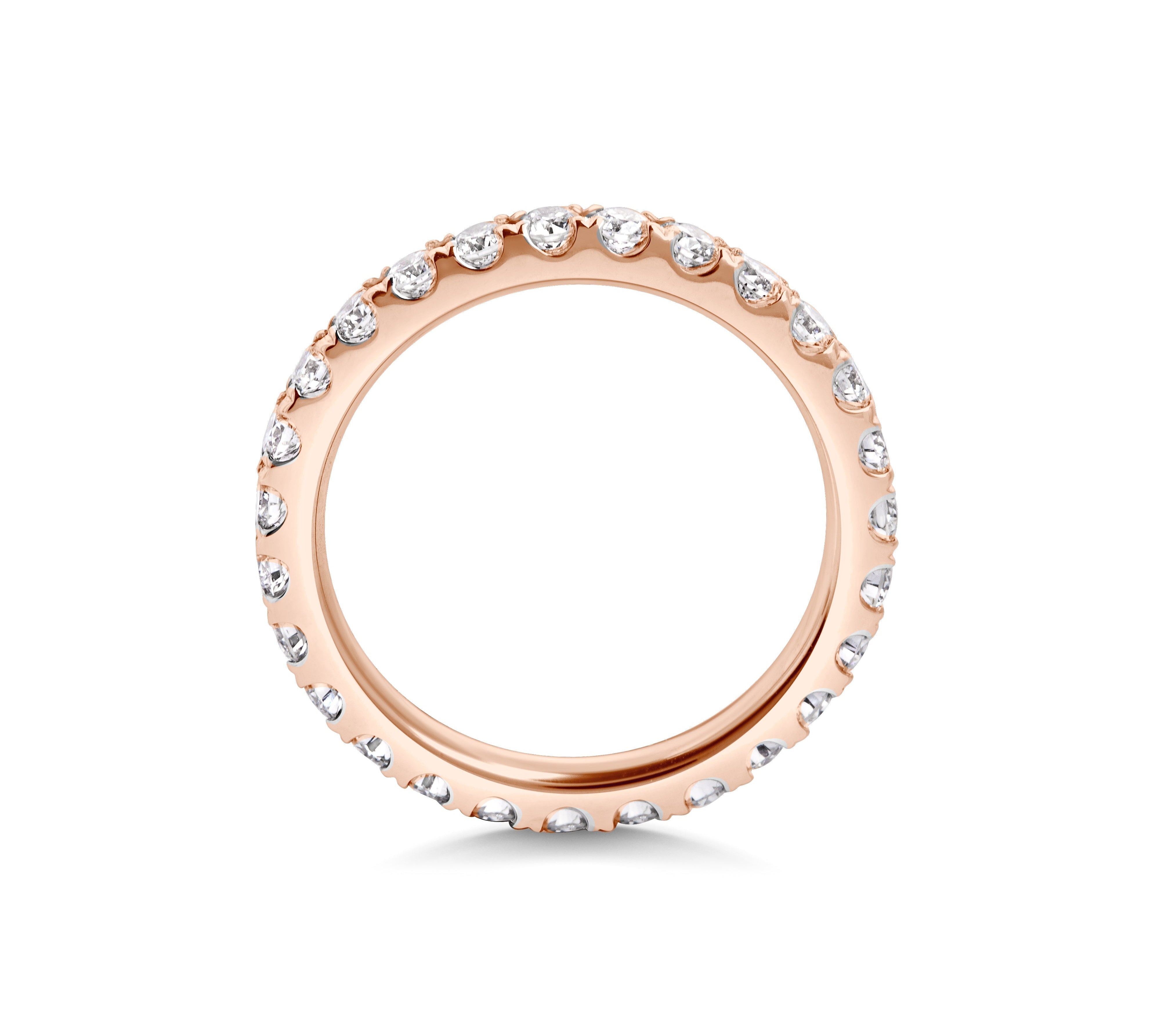 0.7 CT Round Full Eternity Lab Grown Diamond Wedding Band