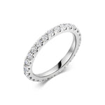 0.7 CT Round Full Eternity Lab Grown Diamond Wedding Band