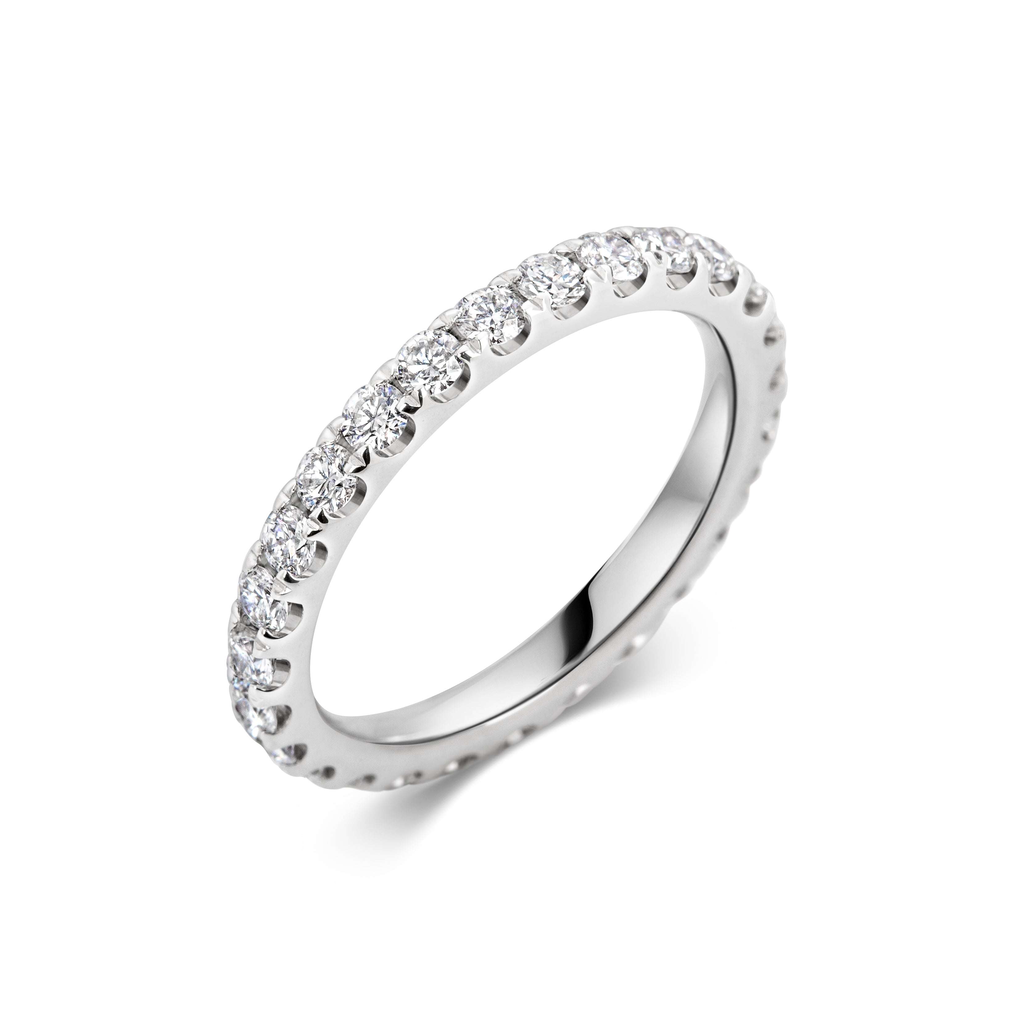 0.7 CT Round Full Eternity Lab Grown Diamond Wedding Band