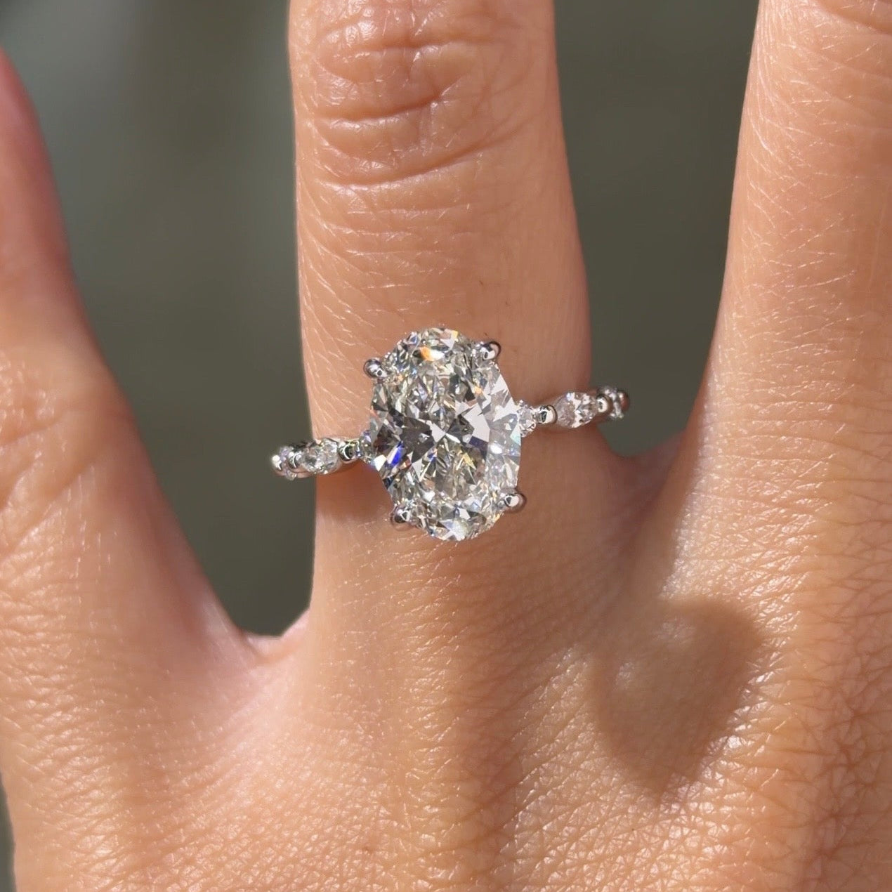 [Style] [Shape] Lab Grown Diamond Engagement Ring