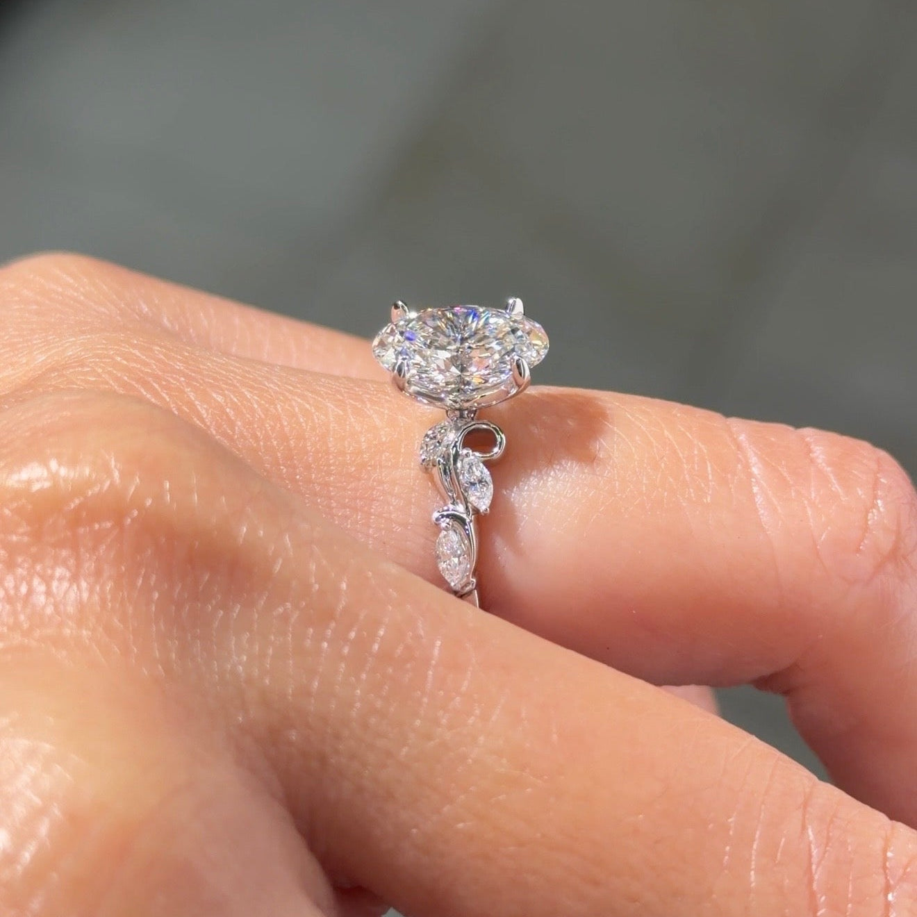 [Style] [Shape] Lab Grown Diamond Engagement Ring