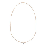 0.30 CT Pear Solitaire Lab Grown Diamond Necklace
