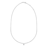 0.30 CT Pear Solitaire Lab Grown Diamond Necklace