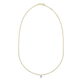 0.30 CT Pear Solitaire Lab Grown Diamond Necklace