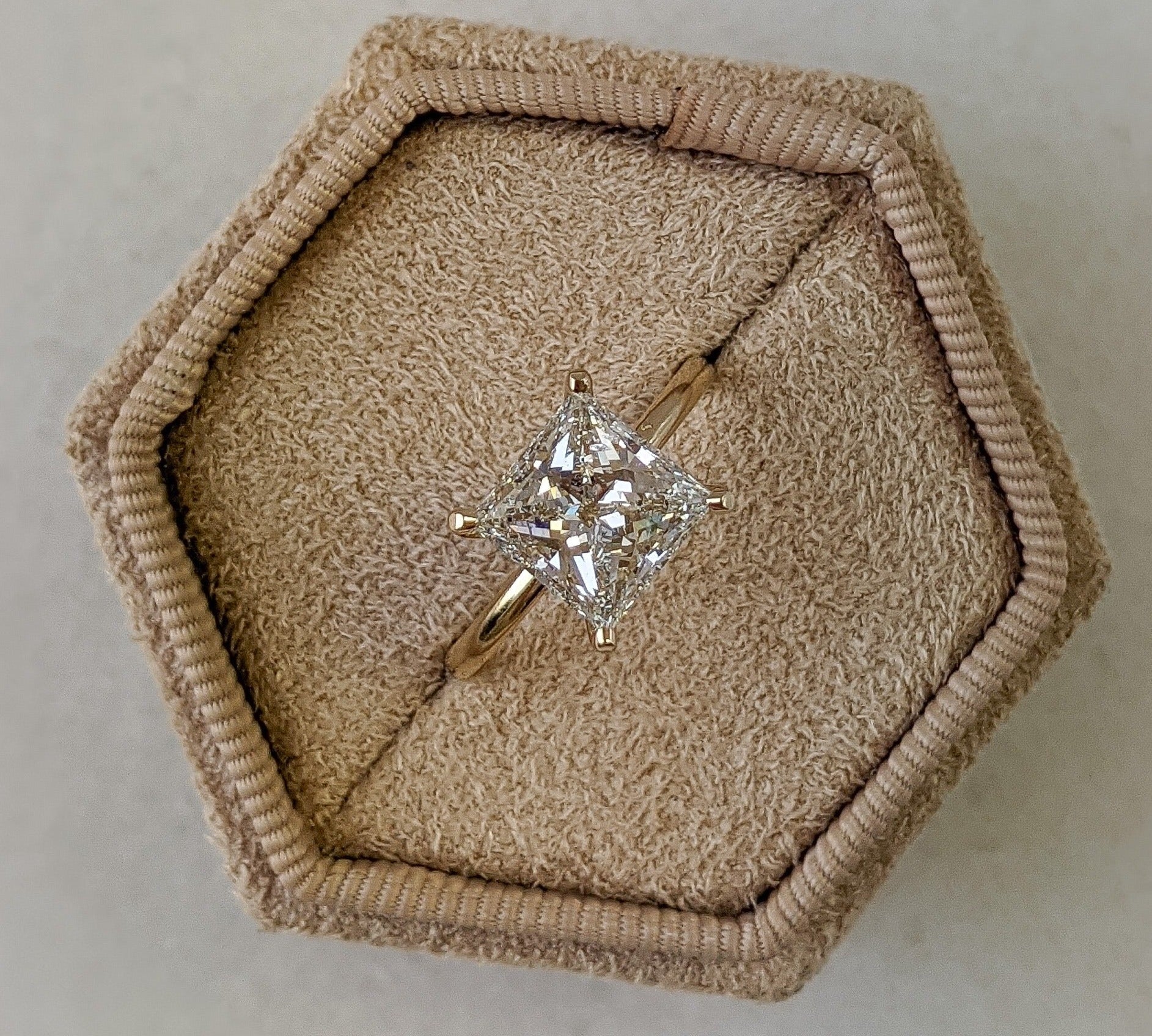 Princess Solitaire Lab Grown Diamond Engagement Ring