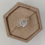 Cushion Pave Lab Grown Diamond Engagement Ring