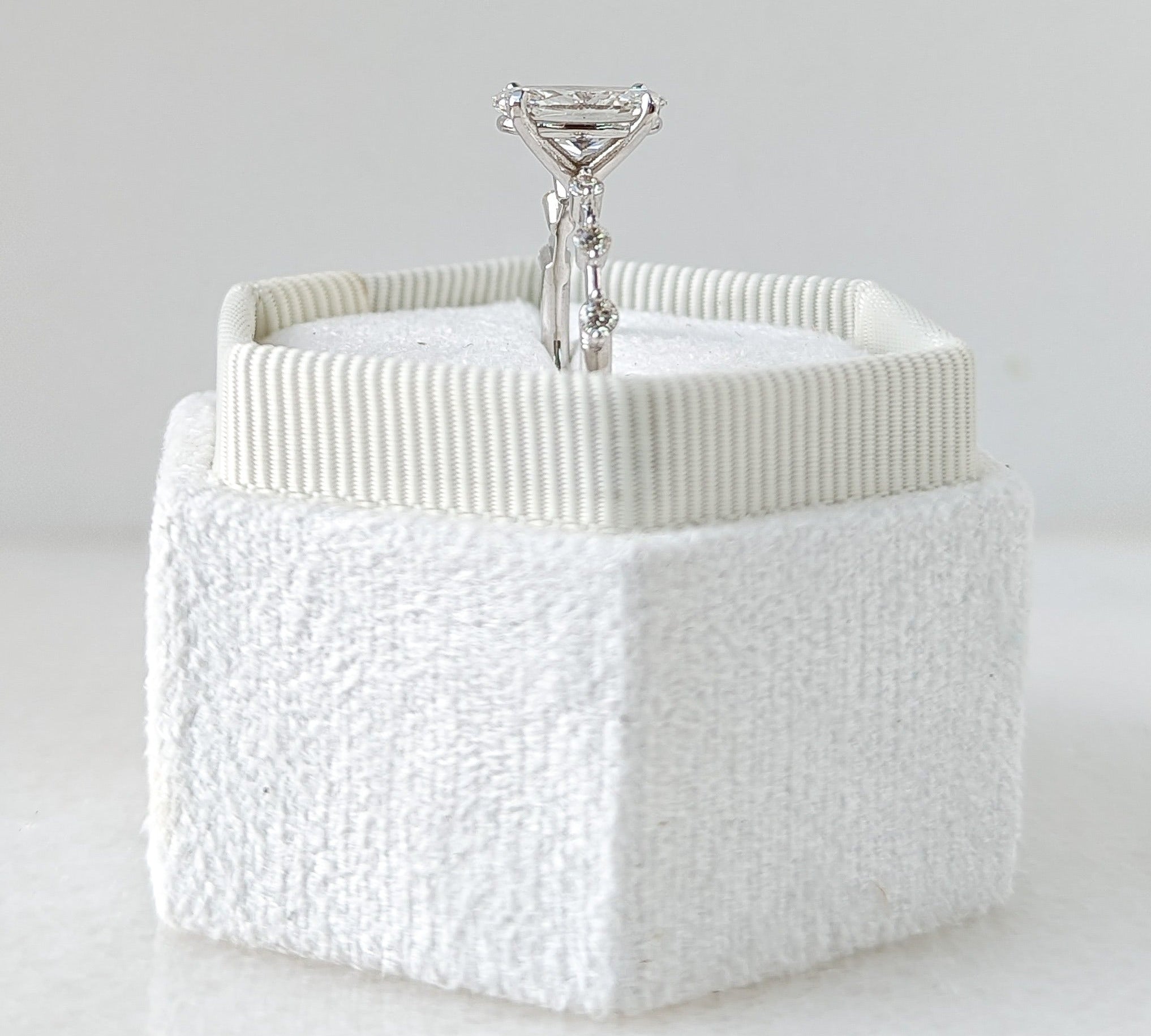 Oval Cut Pave Lab Grown Diamond Engagement Ring