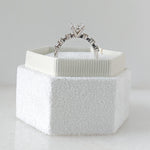 Oval Cut Pave Lab Grown Diamond Engagement Ring