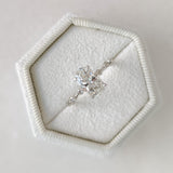 Oval Cut Pave Lab Grown Diamond Engagement Ring