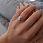 Pear Cut Pave Lab Grown Diamond Engagement Ring