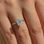 Cushion Solitaire Lab Grown Diamond Engagement Ring