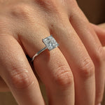 Cushion Solitaire Lab Grown Diamond Engagement Ring