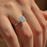 Cushion Solitaire Lab Grown Diamond Engagement Ring