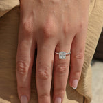 Cushion Solitaire Lab Grown Diamond Engagement Ring