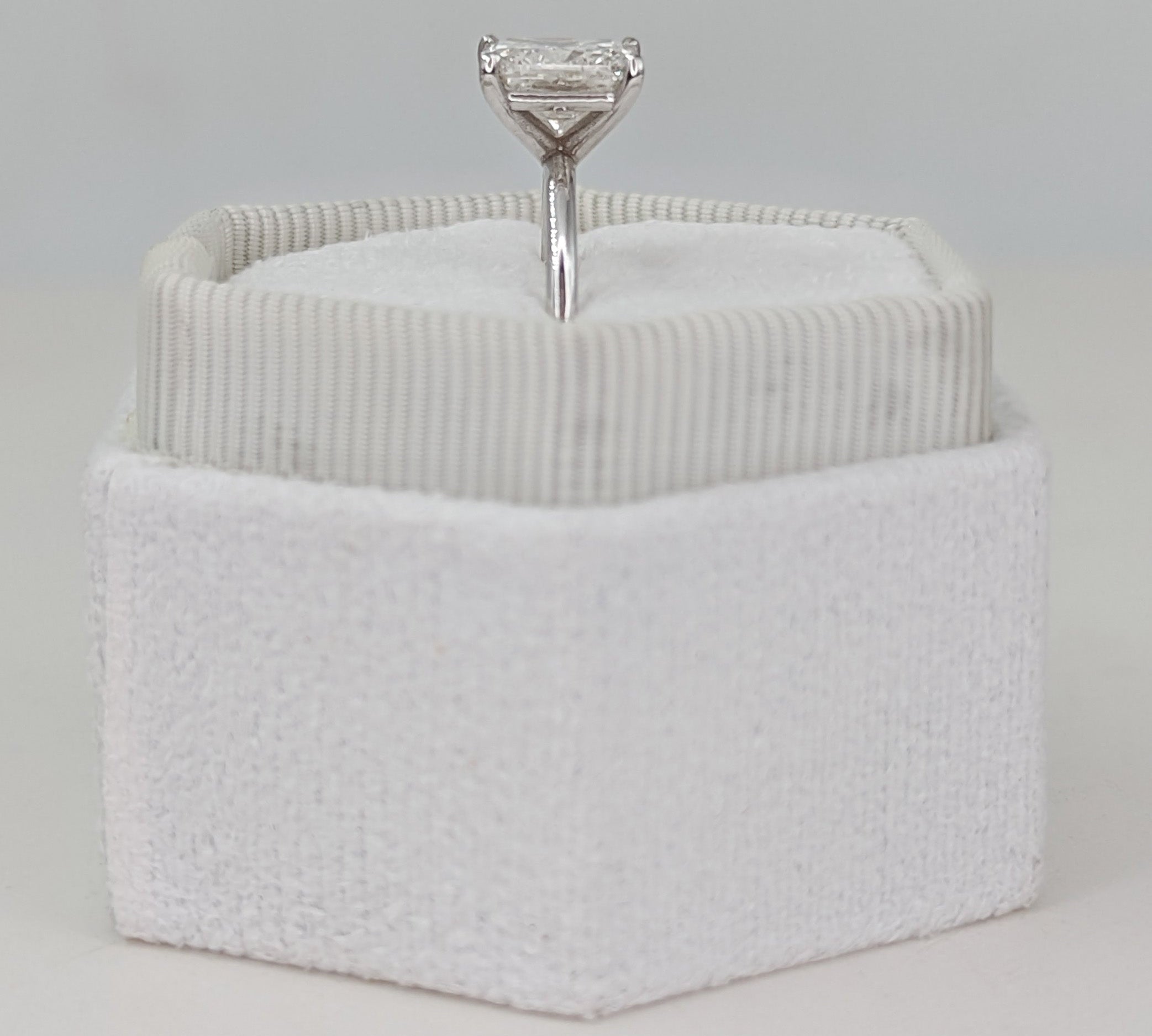 Cushion Solitaire Lab Grown Diamond Engagement Ring