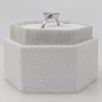 Emerald Bezel Solitaire Lab Grown Diamond Engagement Ring