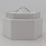 Emerald Bezel Solitaire Lab Grown Diamond Engagement Ring