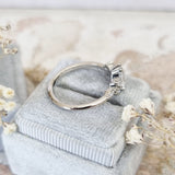 Pear Cluster Lab Grown Diamond Engagement Ring