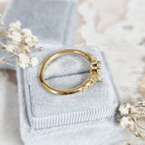 Pear Cluster Lab Grown Diamond Engagement Ring