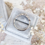 Pear Cluster Lab Grown Diamond Engagement Ring