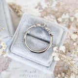 Pear Cluster Lab Grown Diamond Engagement Ring