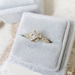 Princess Cluster Lab Grown Diamond Engagement Ring