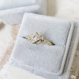 Princess Cluster Lab Grown Diamond Engagement Ring