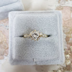 Princess Cluster Lab Grown Diamond Engagement Ring