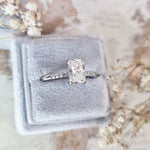 Radiant Pave Lab Grown Diamond Engagement Ring