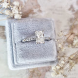 Radiant Pave Lab Grown Diamond Engagement Ring